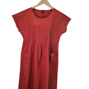 Vestido Gestante Terracota