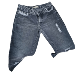 Jeans Destroyed em Preto TNG