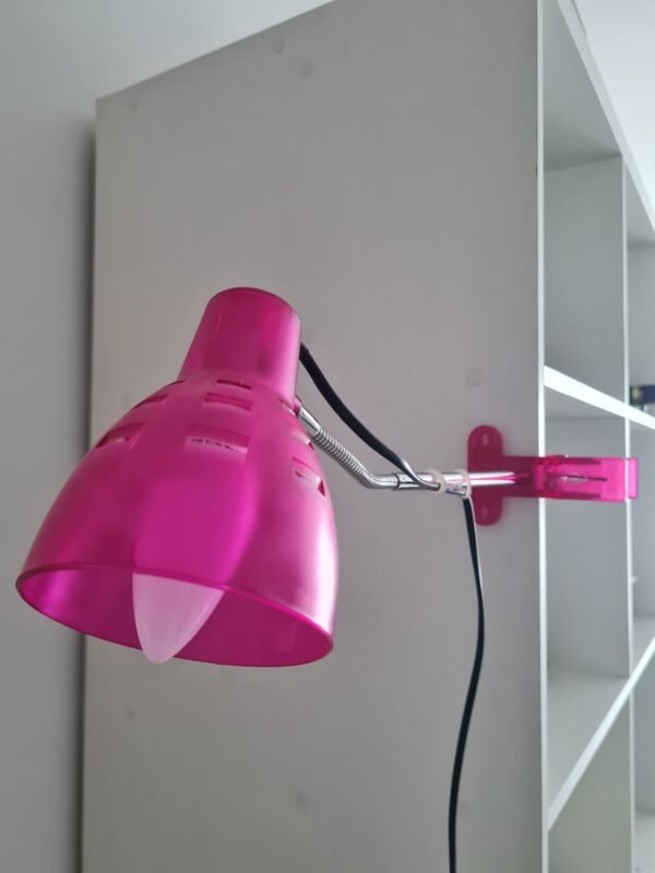 Luminária Rosa Clip c/ Lâmpada - Imagem 2